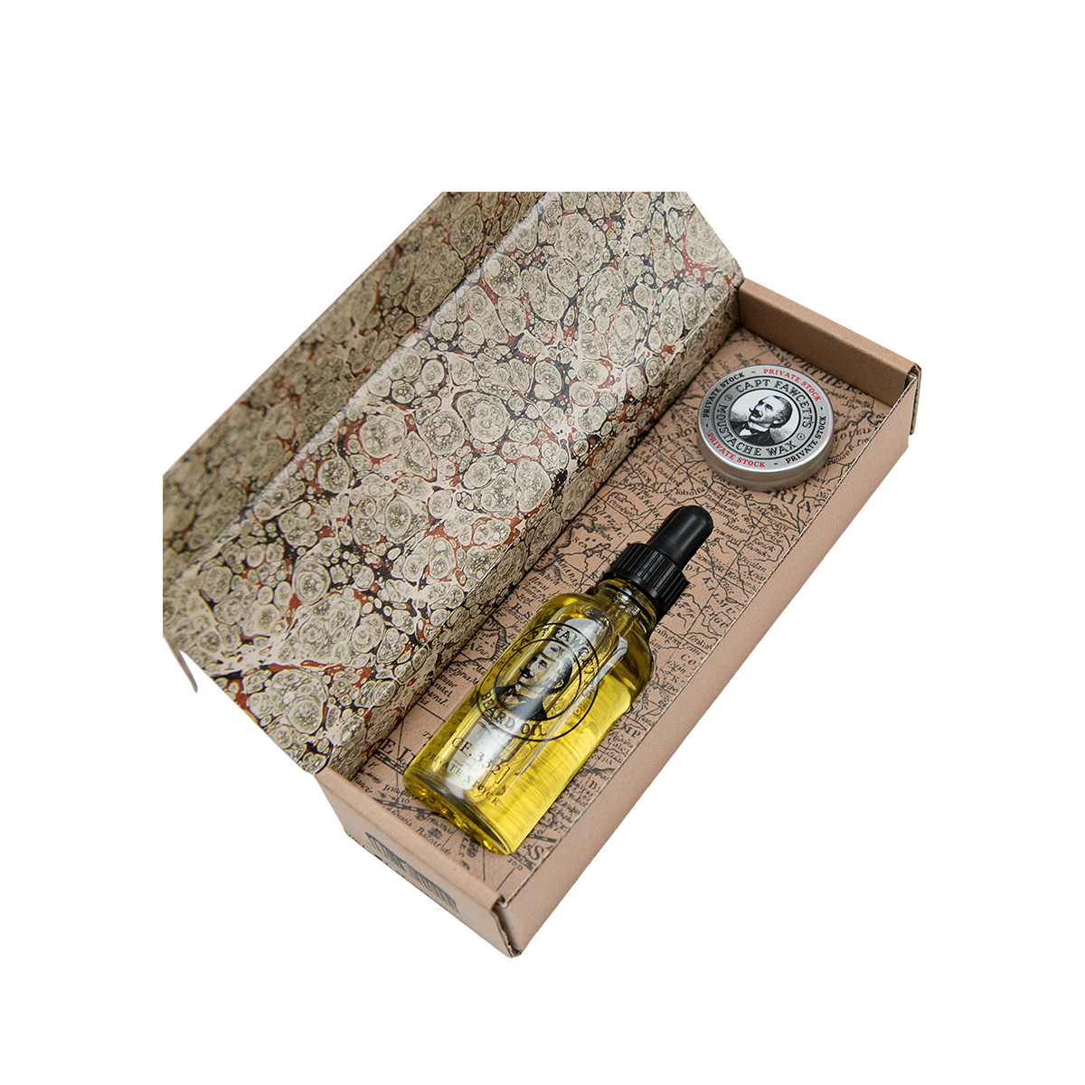 Private Stock Beard Oil & Moustache Wax Gift Set