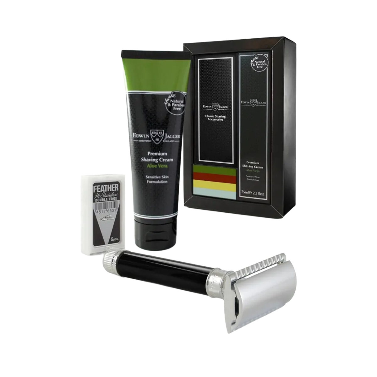 Safety Razor Shaving Set Aloe Vera