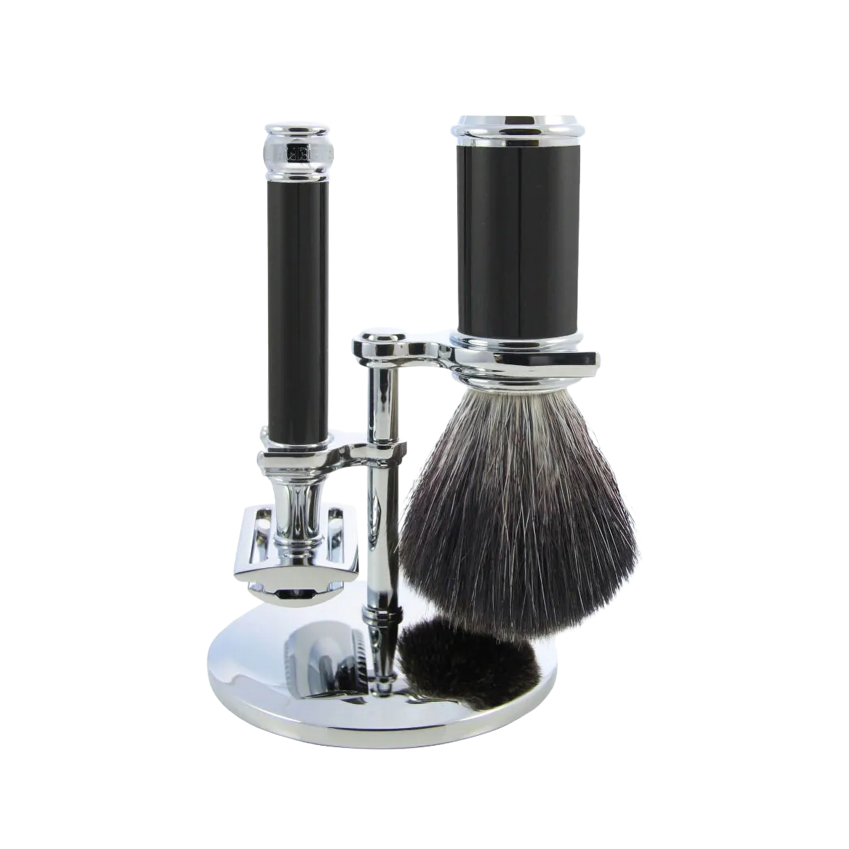 Shaving Set Black 3-Piece