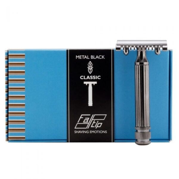 Safety Razor Classic Black Metal - Open Kam