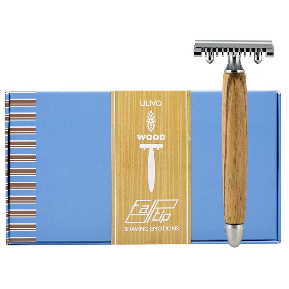 Safety Razor Olive Wood - Open Kam