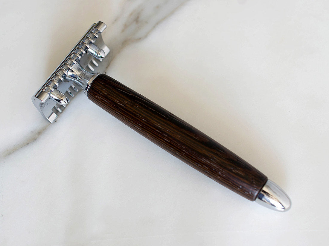 Safety Razor Wenghé Wood - Open Kam