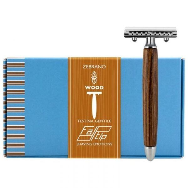 Safety Razor Zebrano Wood - Gesloten Kam