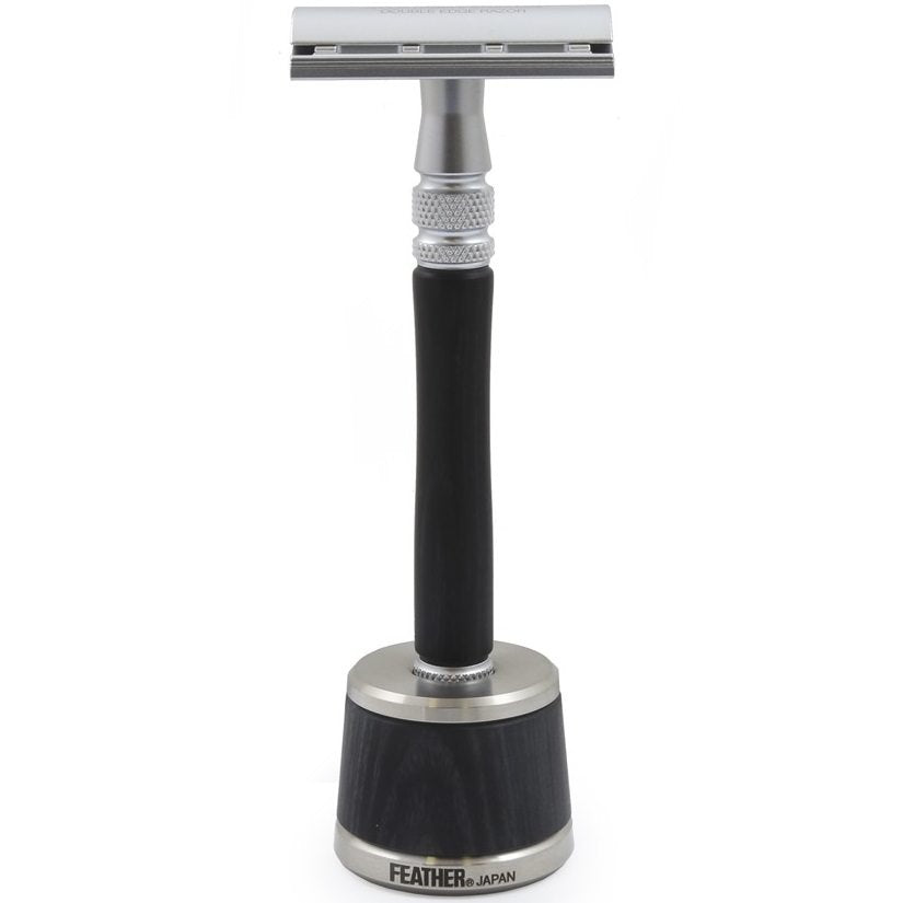 Double Edge Safety Razor Zwart Hout