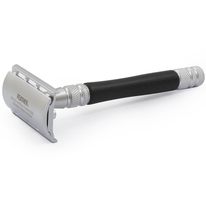 Double Edge Safety Razor Zwart Hout