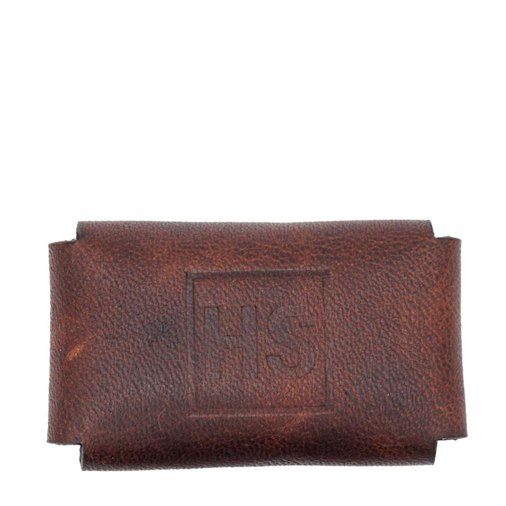Lederen Cover Safety Razor Bruin