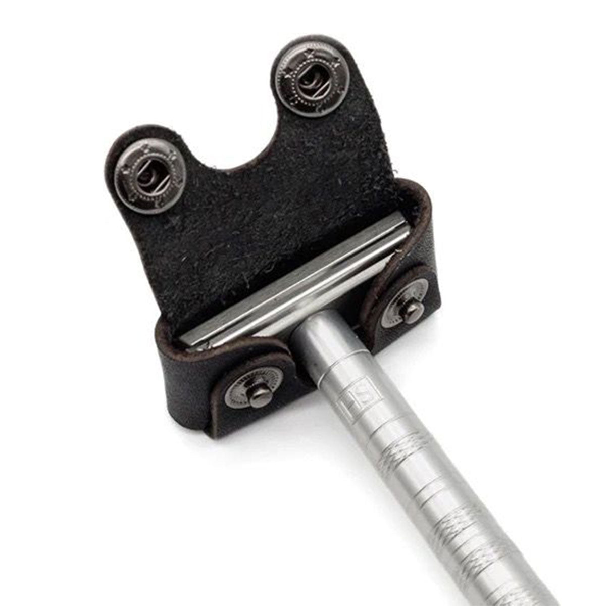 Lederen Cover Safety Razor Zwart
