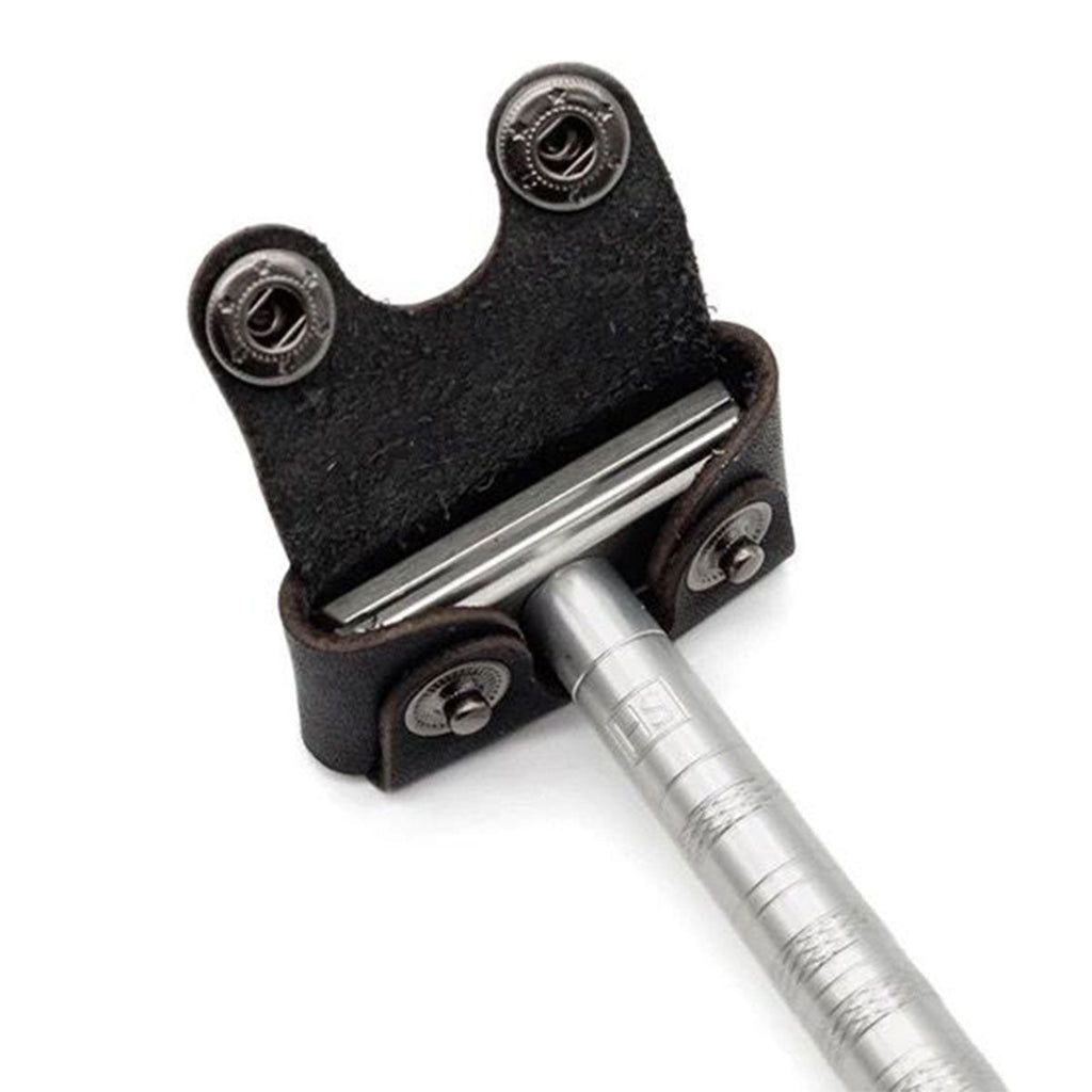 Lederen Cover Safety Razor Zwart