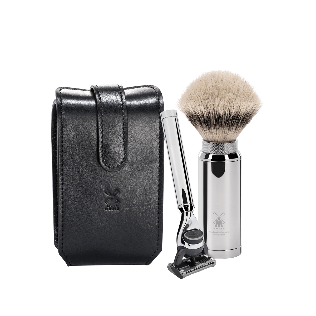 Fusion Travel Shaving Set Black 3-Piece