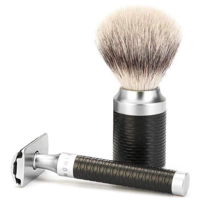 Scheerkwast Silvertip Rocca Zwart