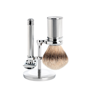 Traditional Shaving Set Chrome 3-Piece