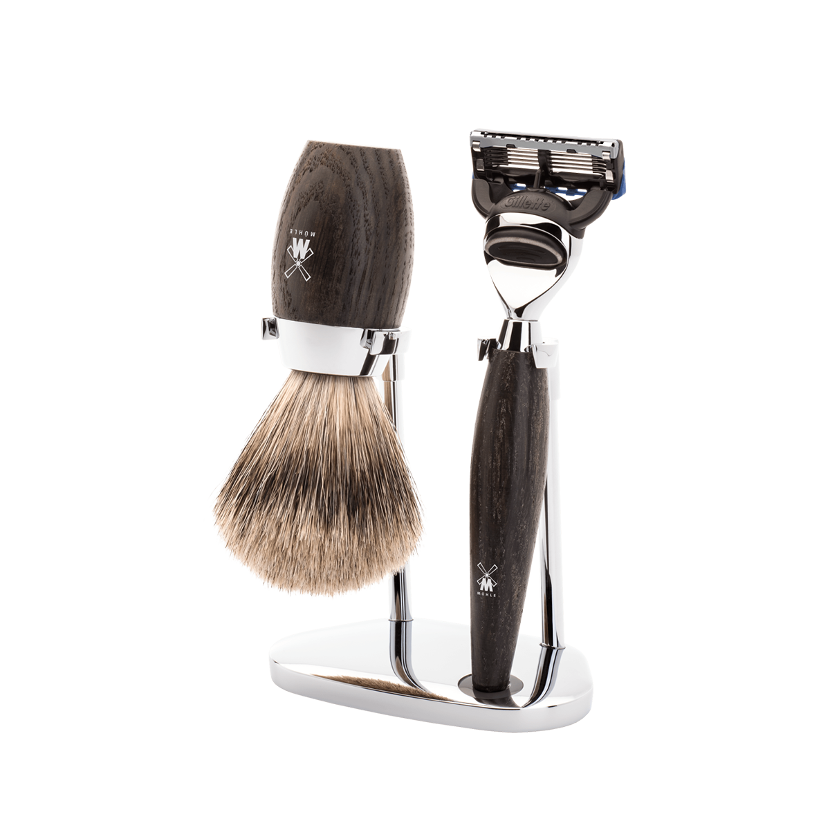 Kosmo Fusion Shaving Set Bog Oak 3-Piece