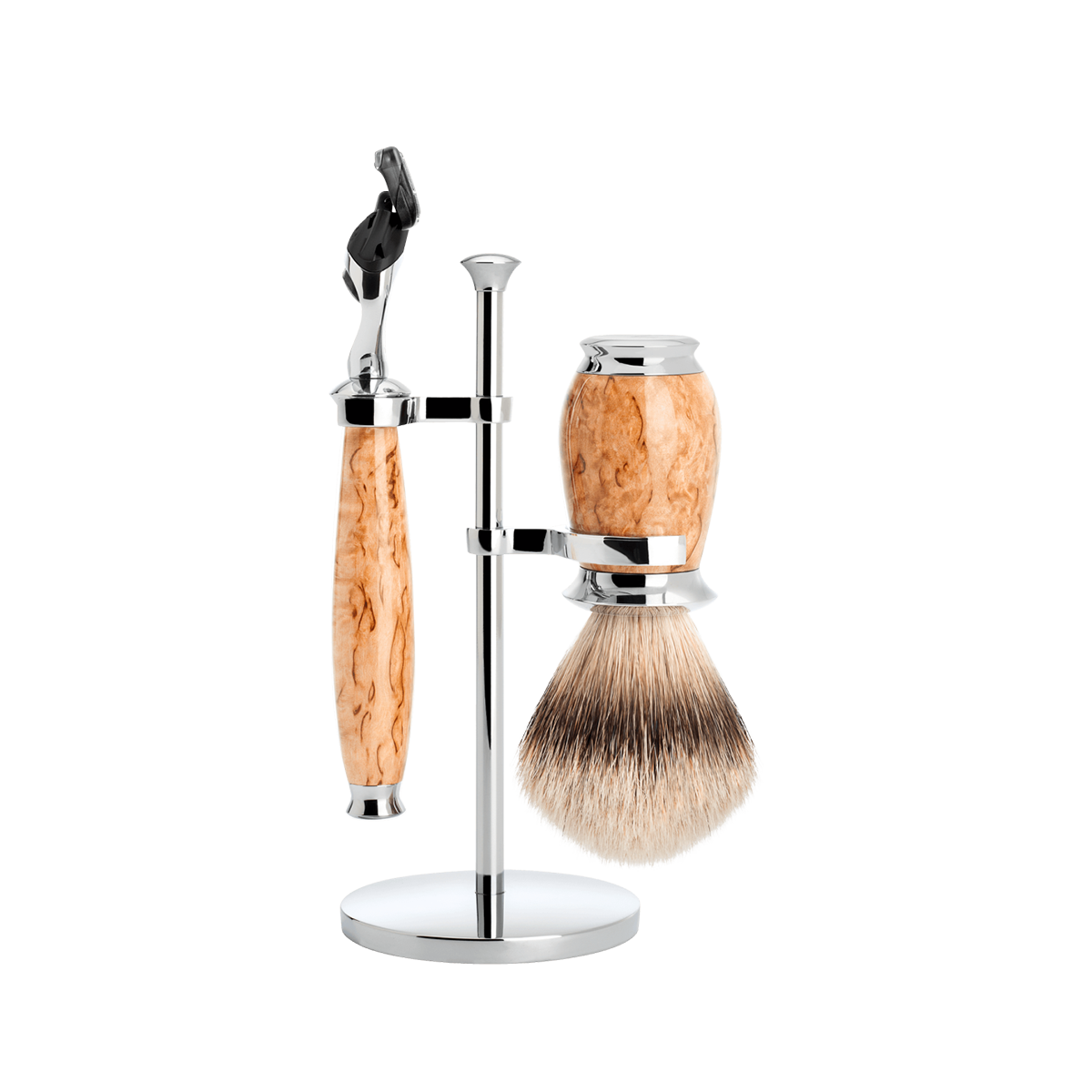 Purist Fusion Shaving Set Masur Birch 3-Piece
