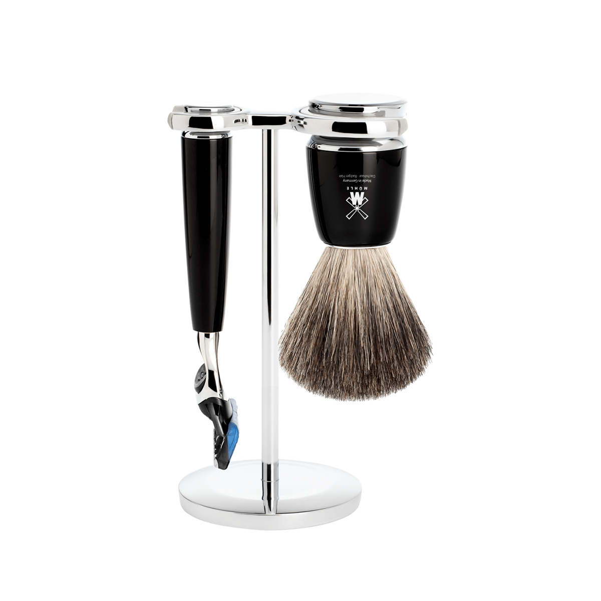 Rytmo Fusion Shaving Set Black 3-Piece