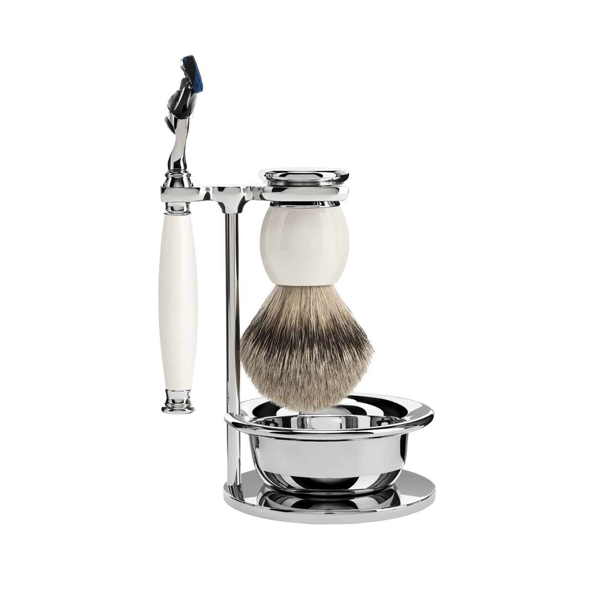 Sophist Fusion Shaving Set Porcelain 4-Piece
