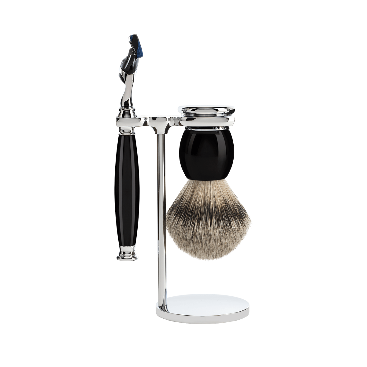 Sophist Fusion Shaving Set Black 3-Piece