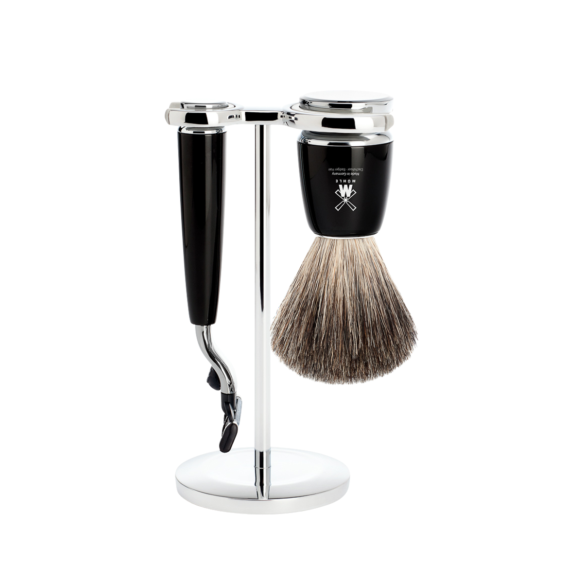 Rytmo Mach3 Shaving Set Black 3-Piece