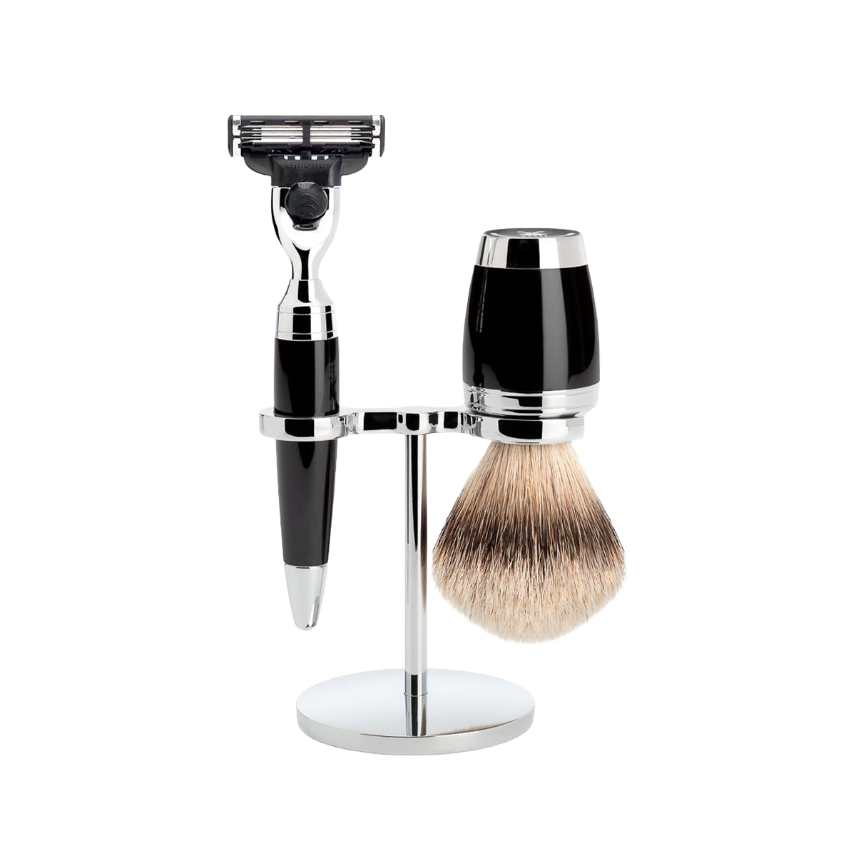 Stylo Mach3 Shaving Set Black 3-Piece