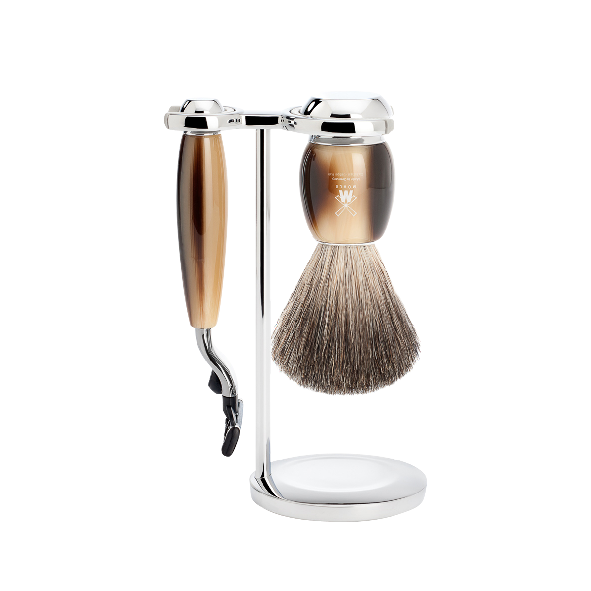 Vivo Mach3 Shaving Set Horn 3-Piece