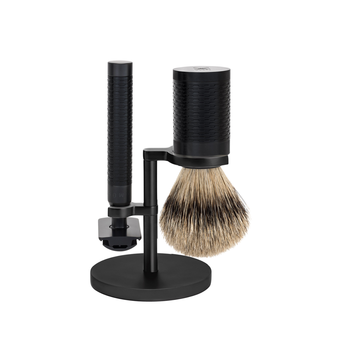 Rocca Shaving Set Jet Black