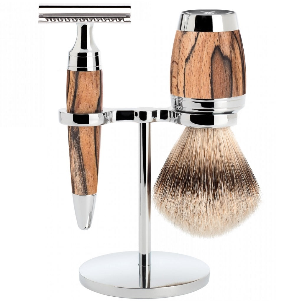 Stylo Scheerkwast & Razor Standaard Chroom