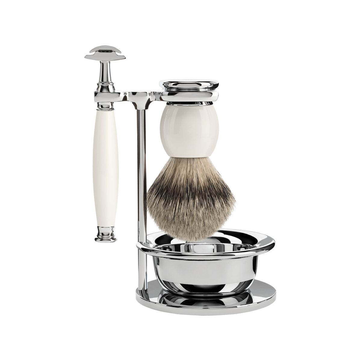 Sophist Shaving Set Porcelain 4-Piece