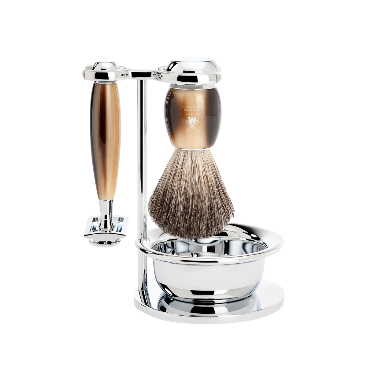Vivo Shaving Set Horn 4-Piece