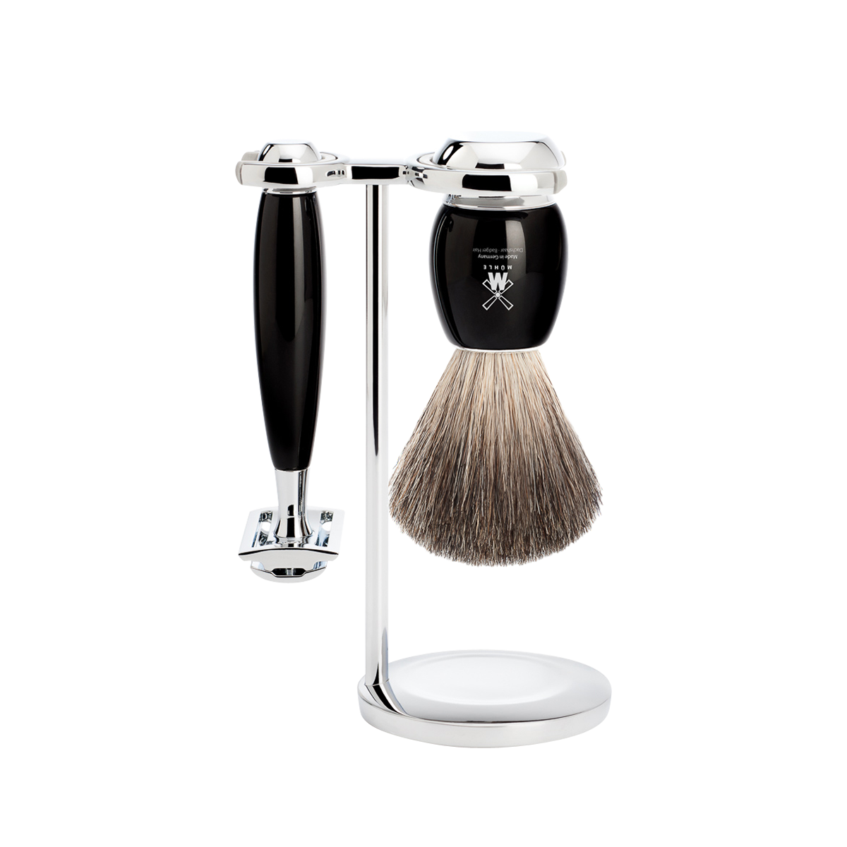 Vivo Shaving Set Black 3-Piece